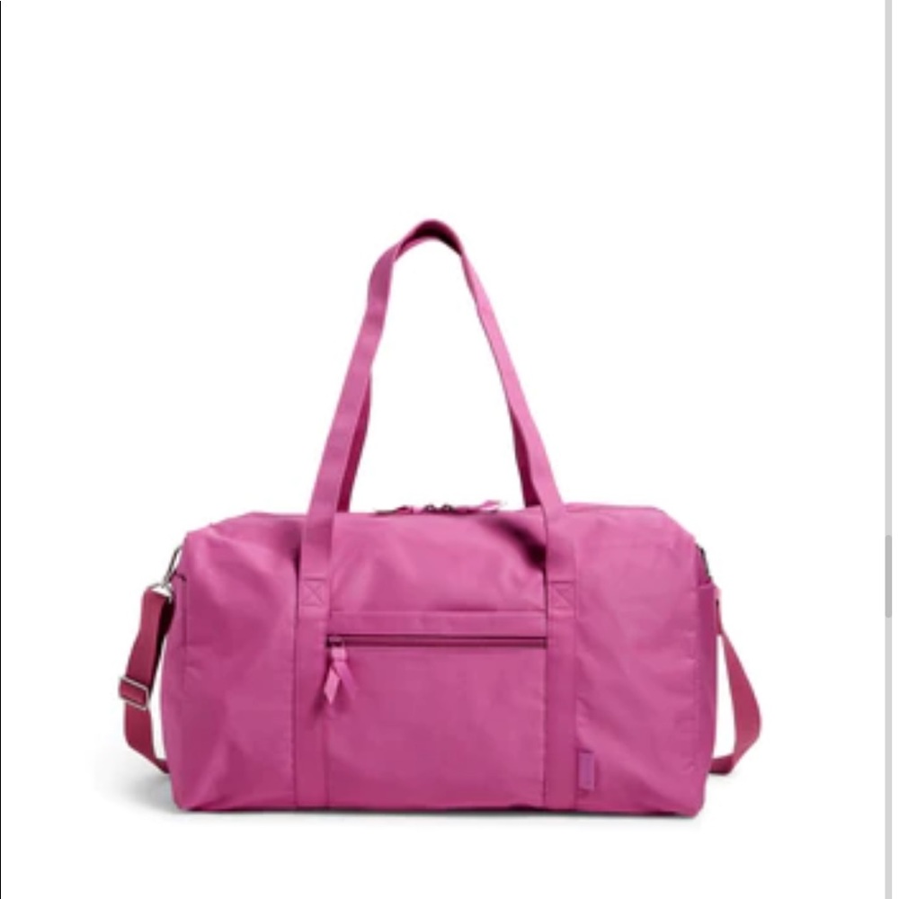 NWT Vera Bradley Women's Cotton Large Travel Duffel  Rich Orchid